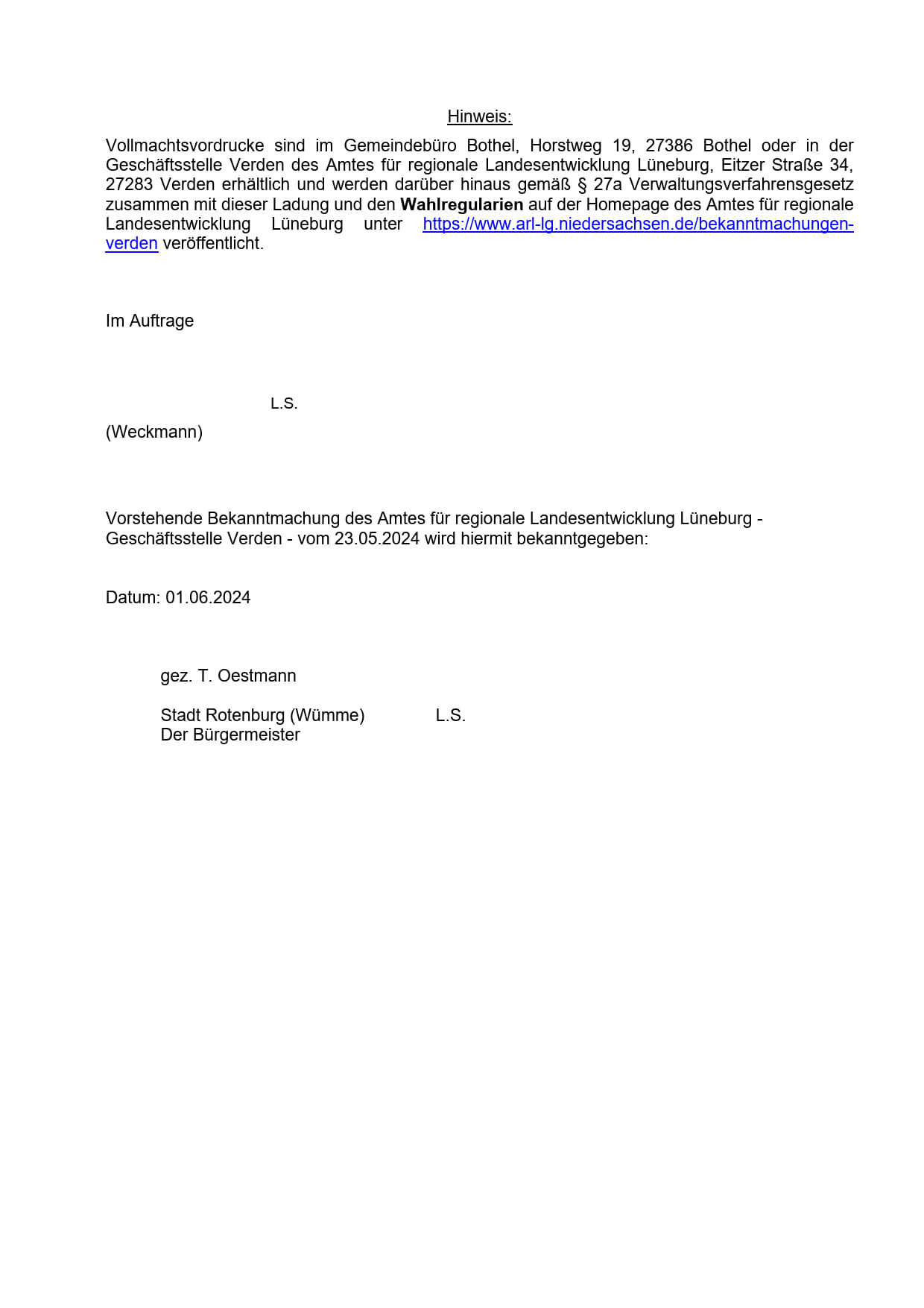 Bekanntmachung des Amts für regionale Landesentwicklung Lüneburg_2