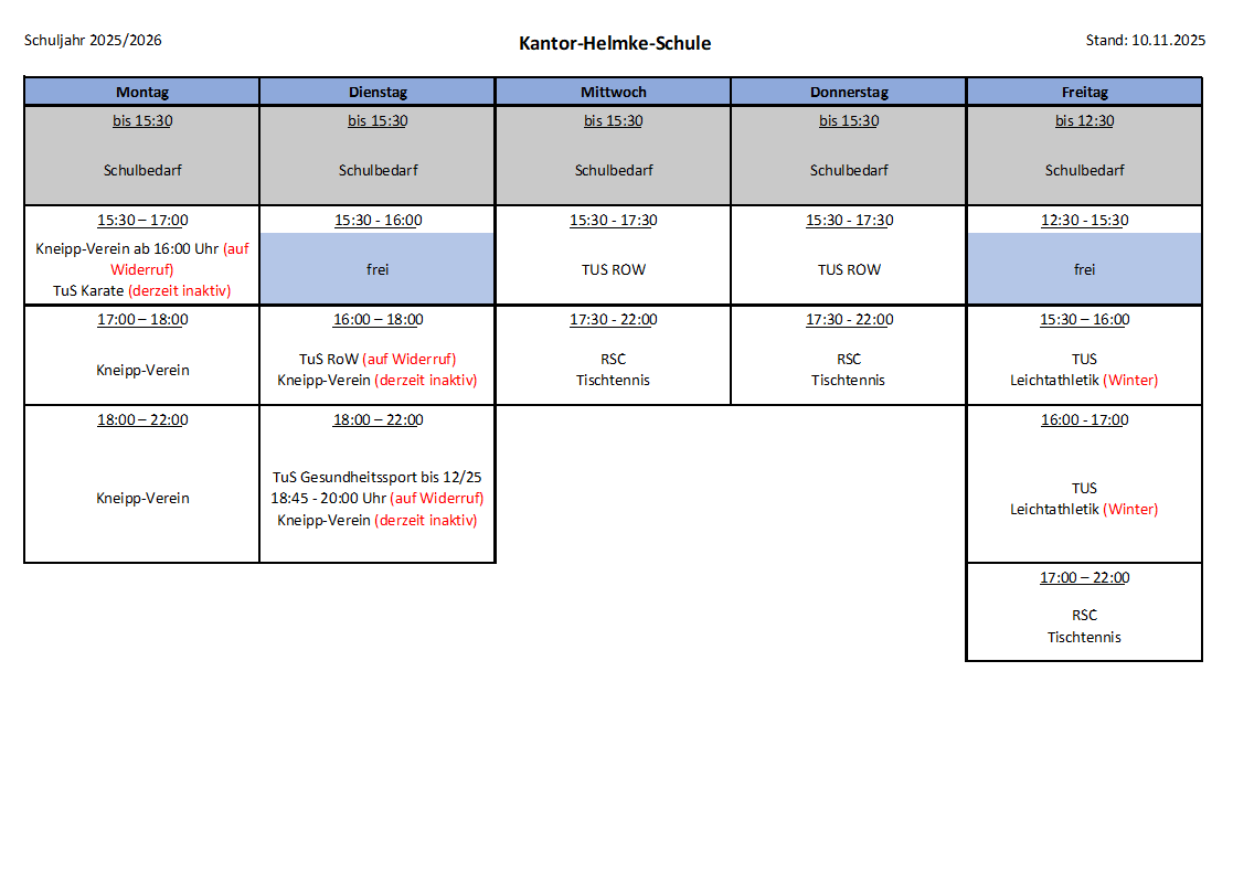 Turnhalle Kantor-Helmke-Schule Turnhalle Kantor-Helmke-Schule