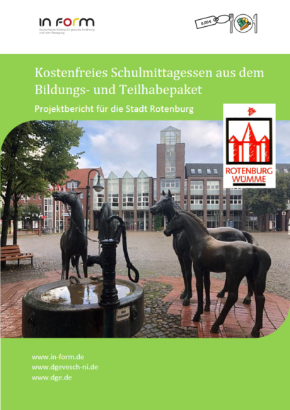 Kostenloses Schulmittagessen Bericht Deckblatt