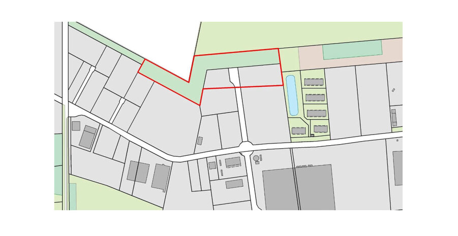 Karte Bebauungsplan Nr. 42 C – Hohenesch – westlicher Rand –, 2. Änderung 