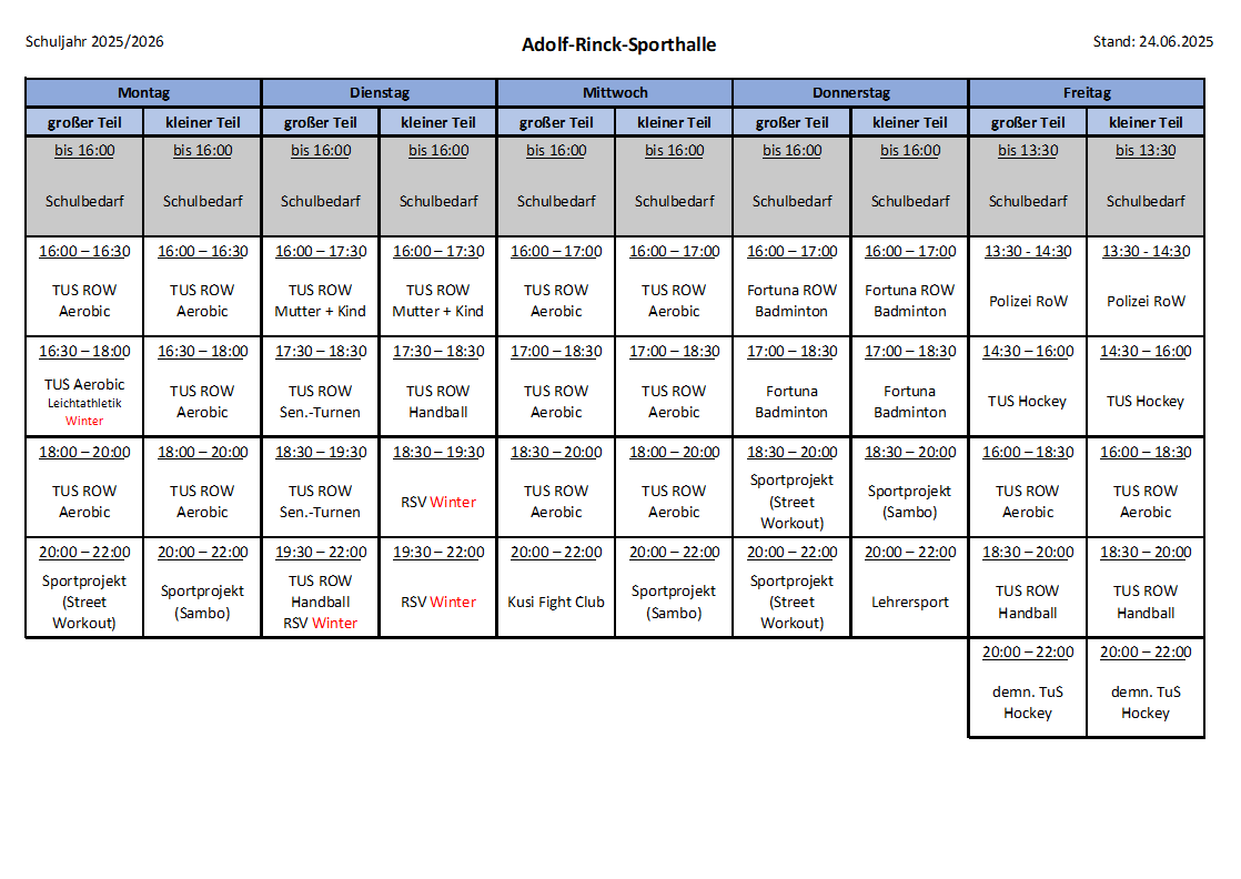 Adolf-Rinck-Sporthalle Adolf-Rinck-Sporthalle