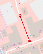 Teilsperrung Nödenstraße