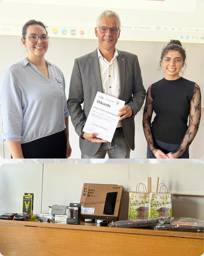 Collage zur Preisverleihung Collage zur Preisverleihung